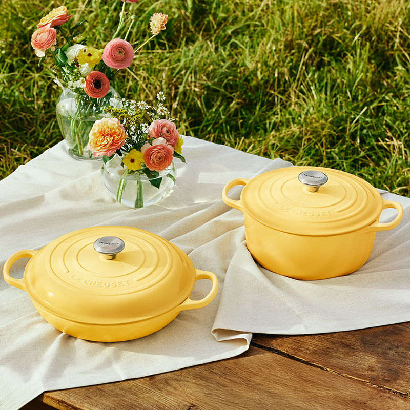 Round Dutch Oven and Braiser Set